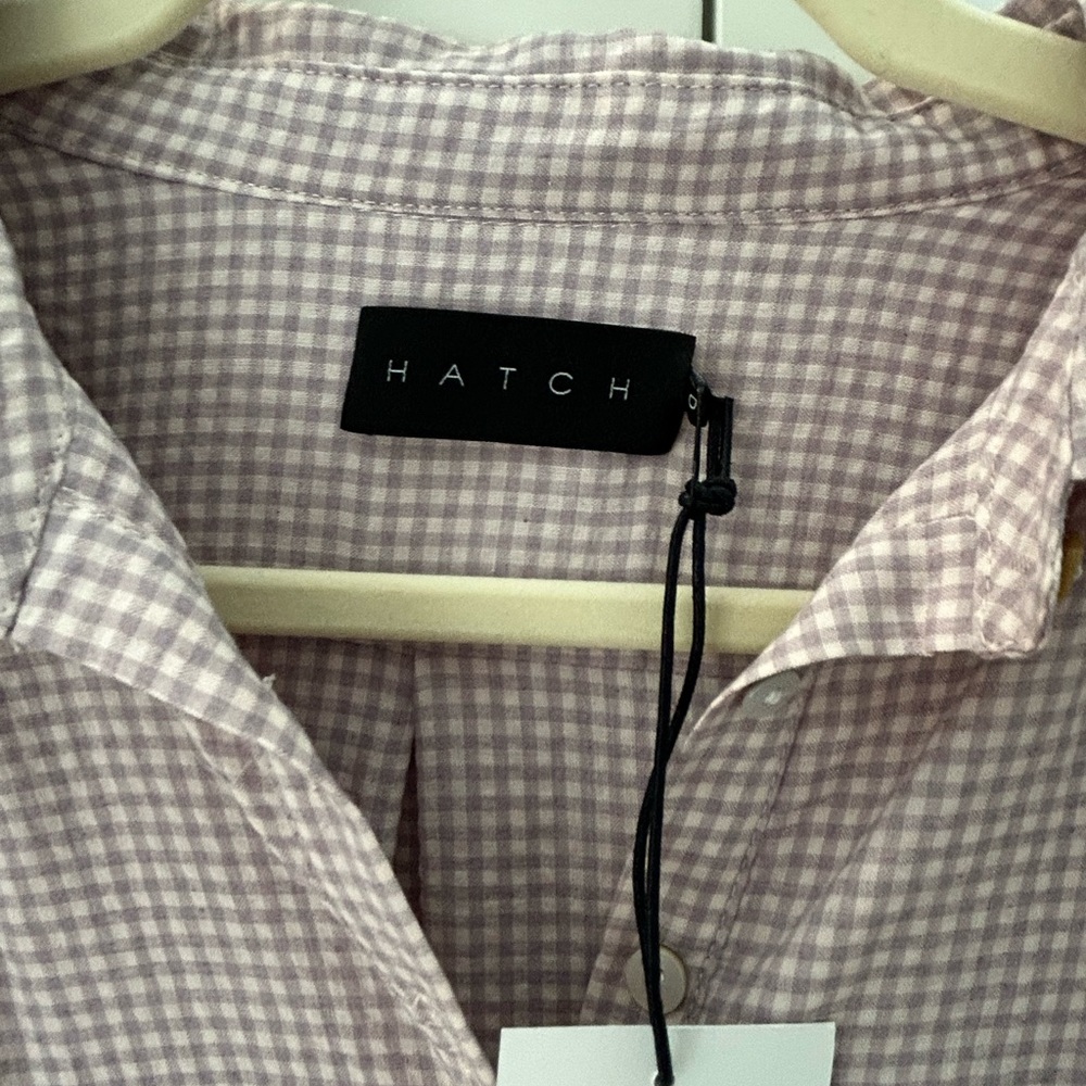 Hatch | Louise Dress | Nwt In Lilac Gingham - image 4